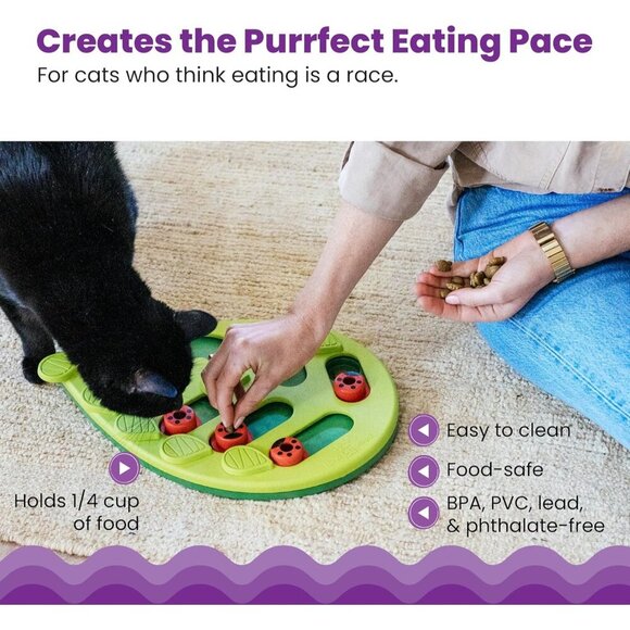 Nina Ottosson  Petstages Buggin' Out Puzzle & Play Interactive Cat Treat Puzzle - Picture 4 of 8